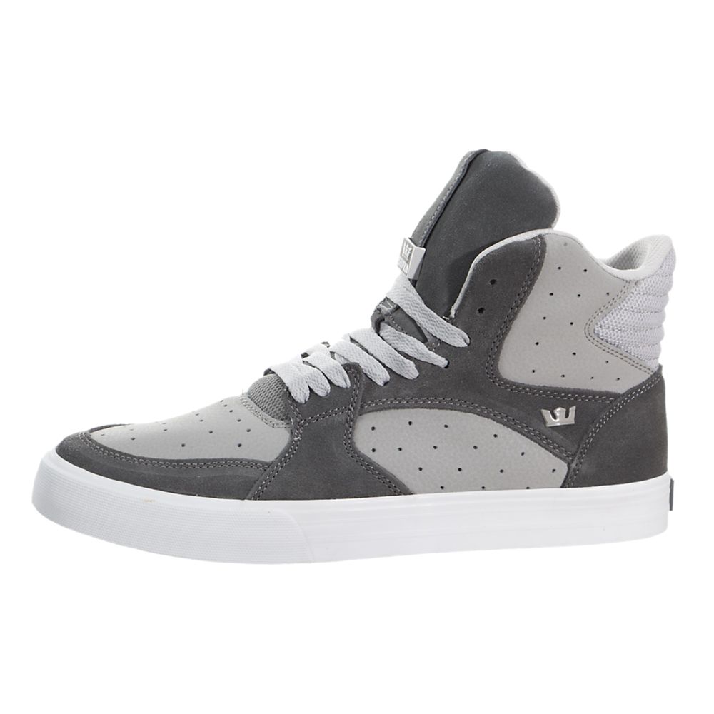 Baskets Montantes Supra Vaider 3000 Grise Noir Light Grey/Grey-Off White Homme | JHW-04721044